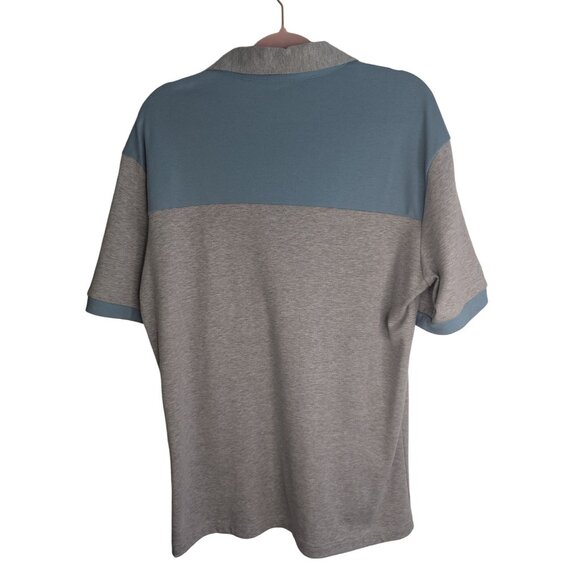 Bundle of Doublju Men's Polo Shirts Short Sleeve Light Blue & Gray Soft Sz XL - Picture 4 of 11